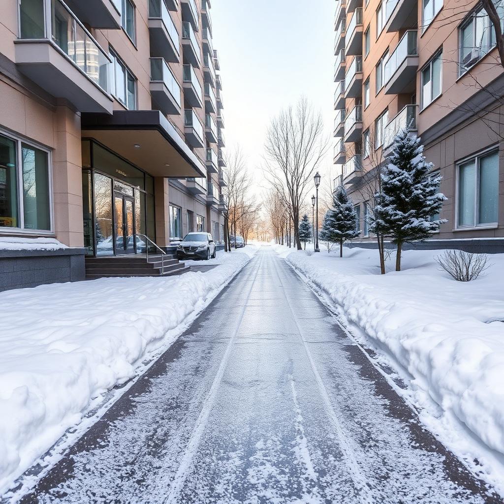 Winterdienst durch DEBAG Objektbetreuung